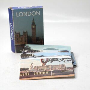 Vintage 80s Fax Pax London UK Info Picture Cards Big Ben Buckingham Palace